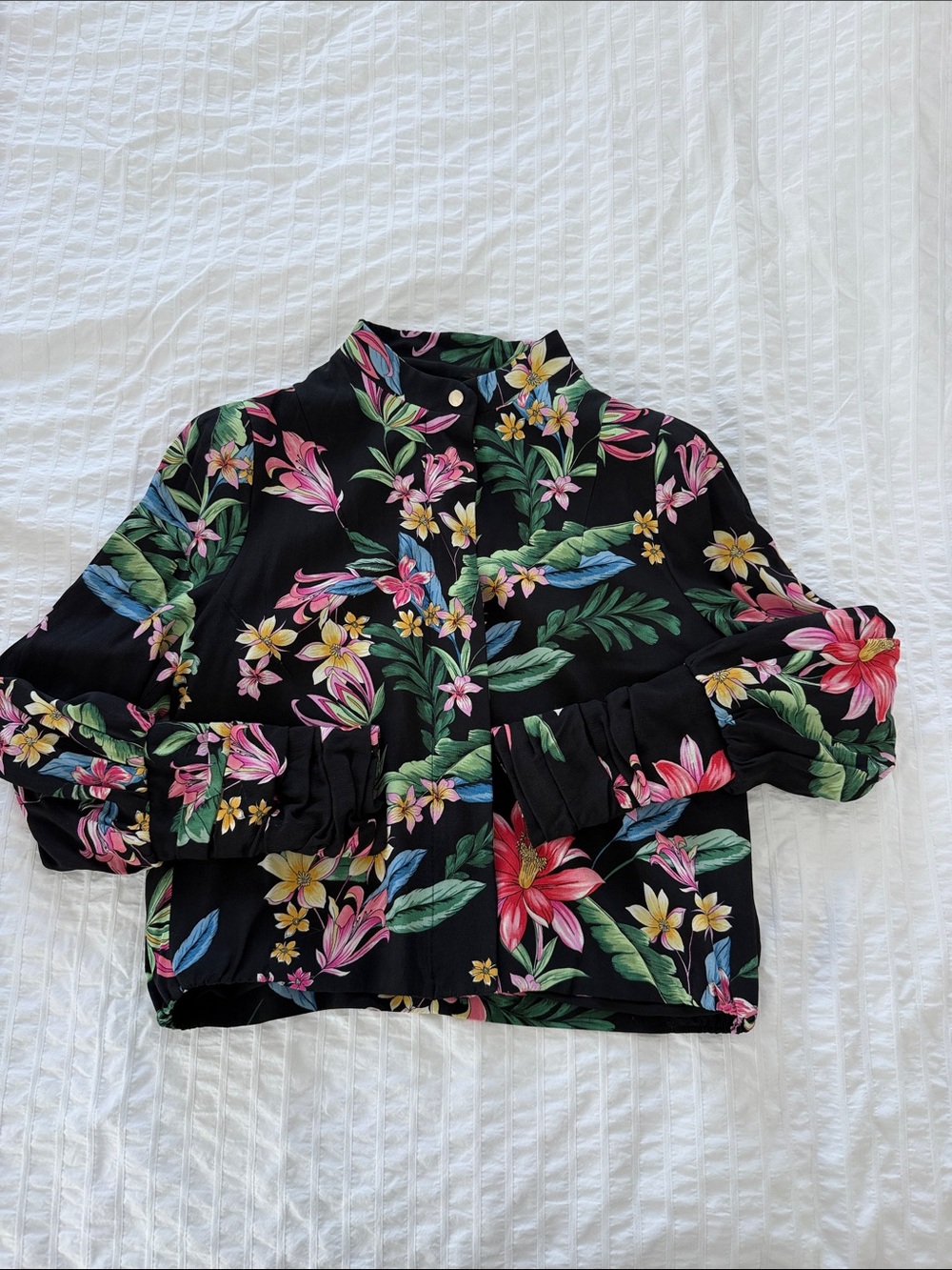 Zara Floral Black Jacket
